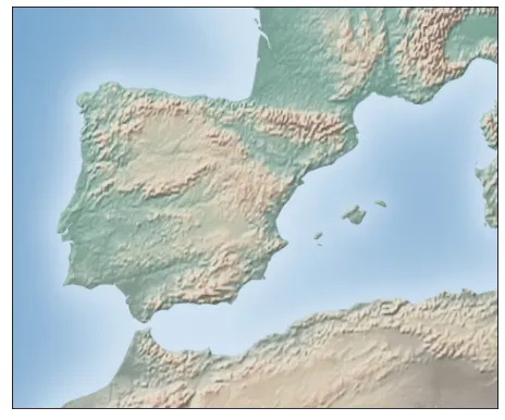 Basic background map with Python and Basemap: Background Layer (2)