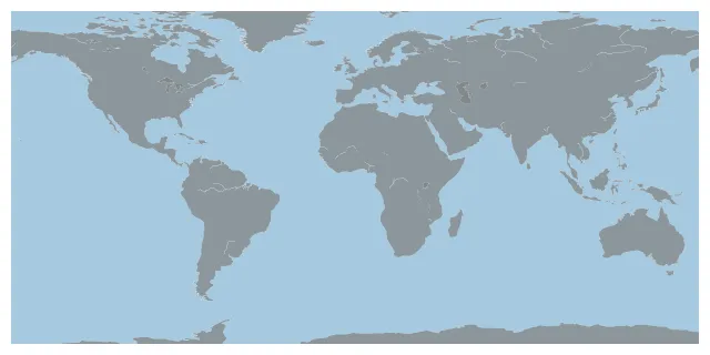 Bubble map with Python and Basemap: Background map
