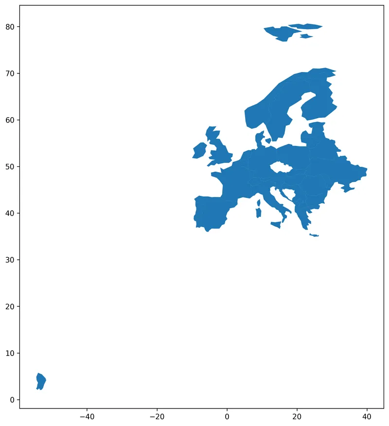 Choropleth map with a customized legend: Background map