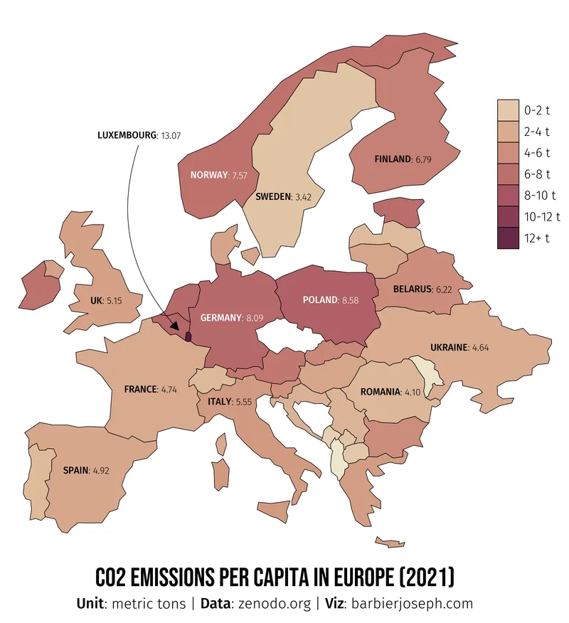 Choropleth map with a customized legend: Final Chart with Legend