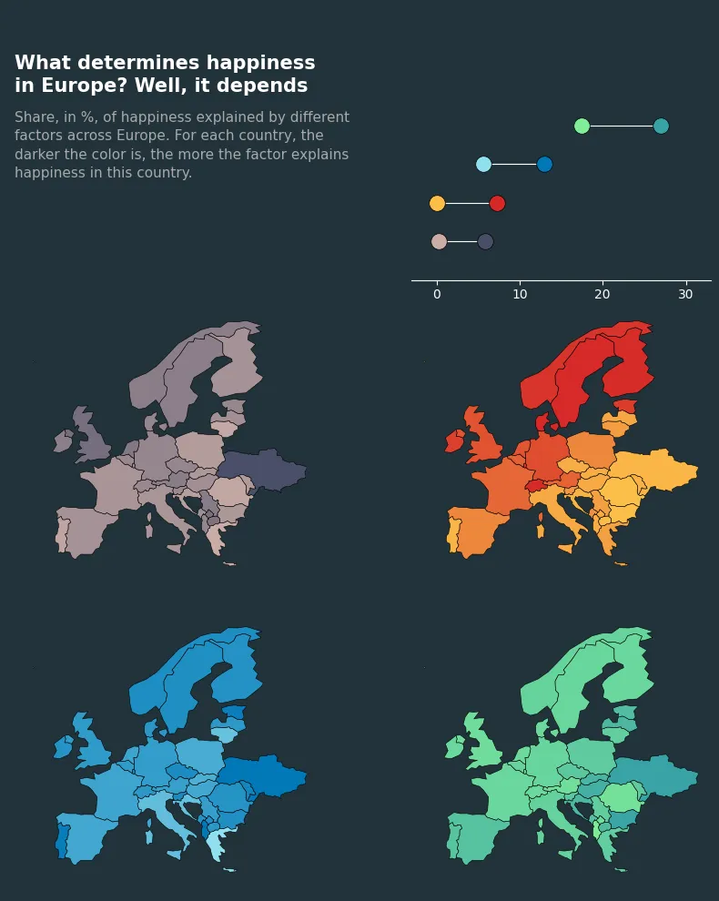 Multiple choropleth maps: Title and description