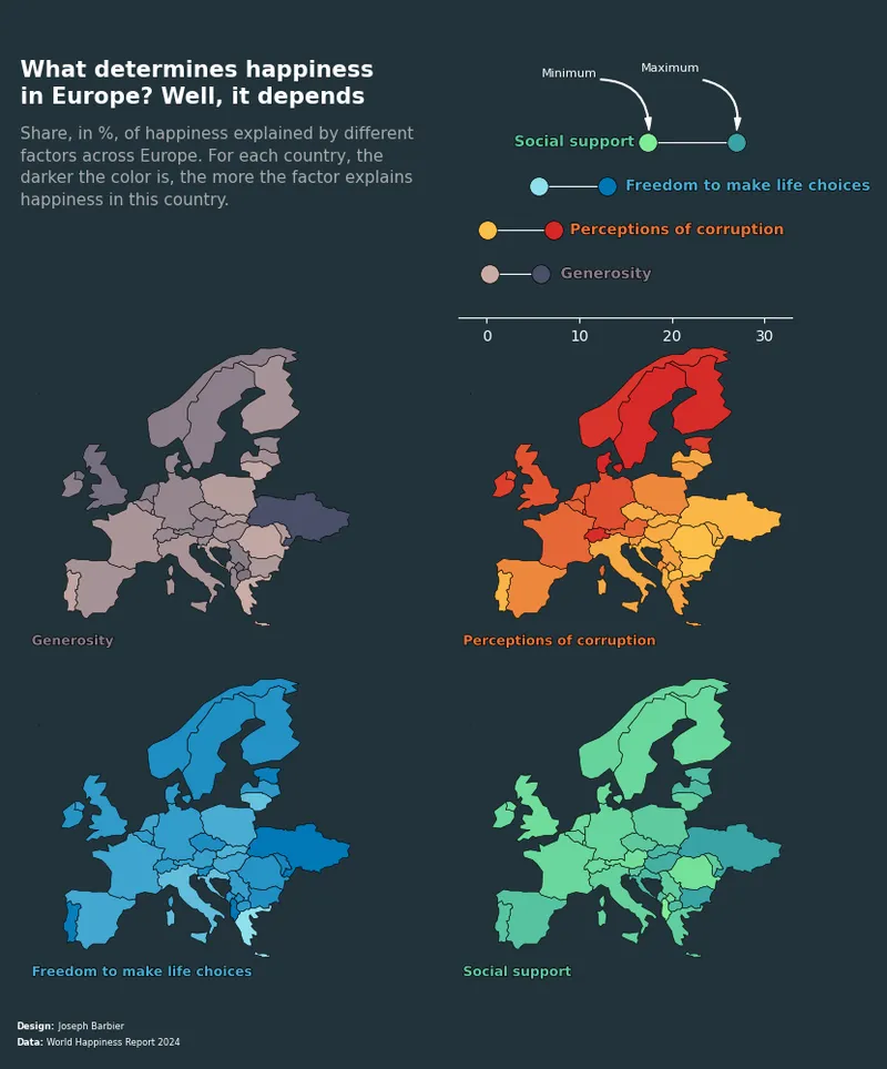 Multiple choropleth maps: Annotations