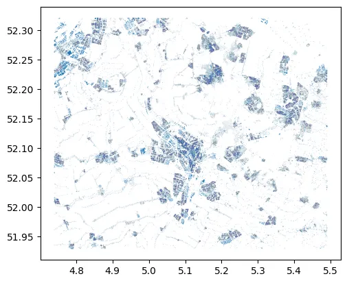 Beyond the choropleth: a polygon map: Default map