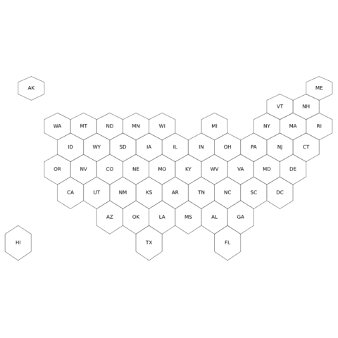 Compute polygon centroid to add labels.