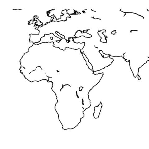 Most basic map with python and the basemap library.