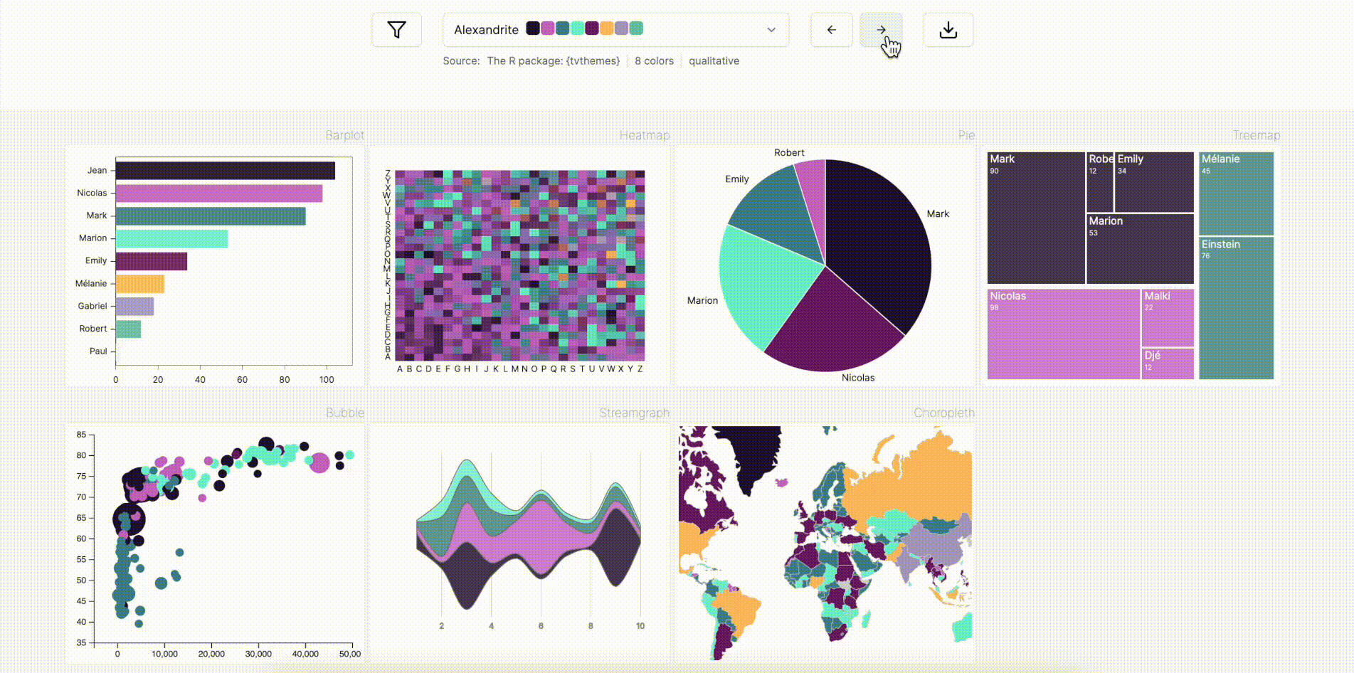 Color palette finder demo