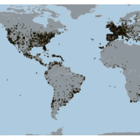 Most simple bubble map