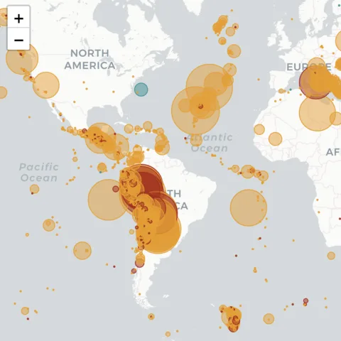 Customize color, transparency and size of bubbles in folium bubble maps